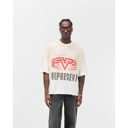 Polera Represent Reversible Living Legacy Tour Flat White