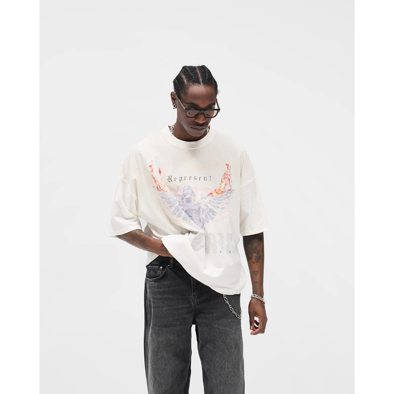 Polera Represent Reversible Living Legacy Tour Flat White