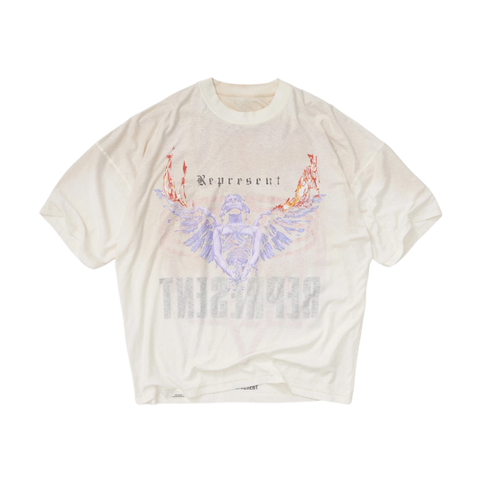 Polera Represent Reversible Living Legacy Tour Flat White