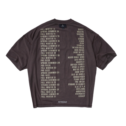 Polera Represent Reversible Living Legacy Tour Fade Grey