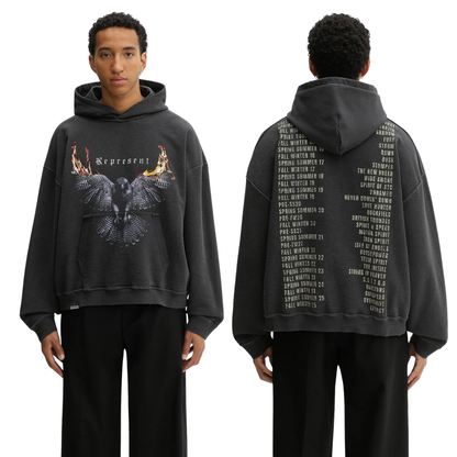 Poleron Represent Reversible Living Legacy Falcon Sun Fade Grey