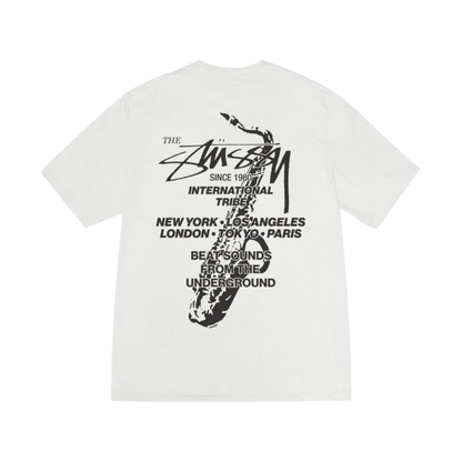 Polera Stussy Beat Sounds Pig Dyed Natural