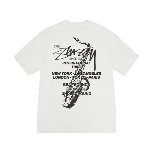 Polera Stussy Beat Sounds Pig Dyed Natural