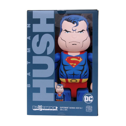 Bearbrick Superman-Batman Hush version set 100% y 400 %