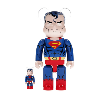 Bearbrick Superman-Batman Hush version set 100% y 400 %