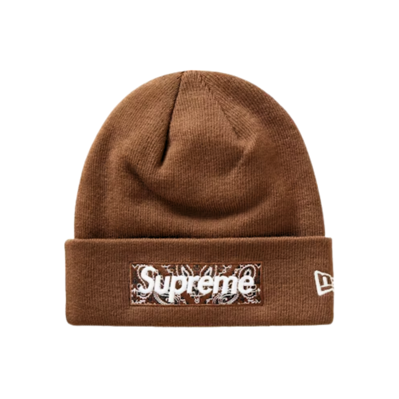 Gorro Supreme x New Era Bandana Box Logo Beanie Brown