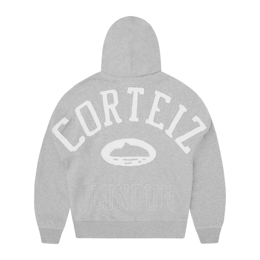 Poleron Corteiz Lundun Stitch Zip Heather Grey