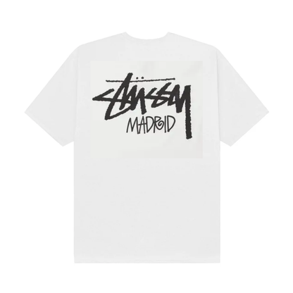 Polera Stussy Madrid Chapter White