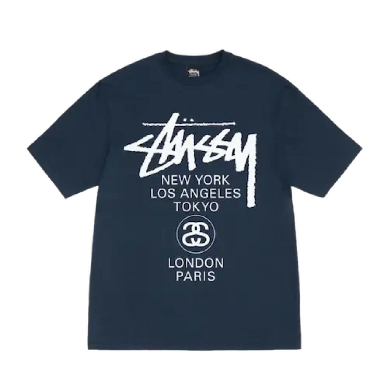 Polera Stussy World Tour Navy