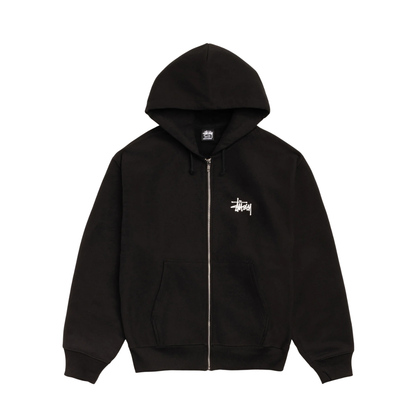 Poleron Stussy Basic Zip-Up Black