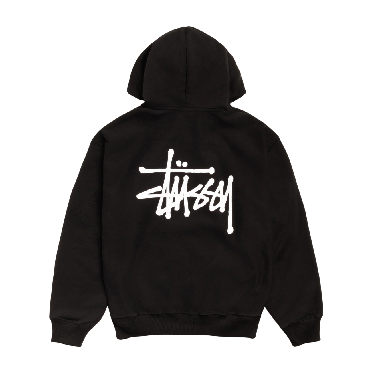Poleron Stussy Basic Zip-Up Black