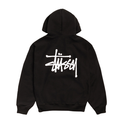 Poleron Stussy Basic Zip-Up Black