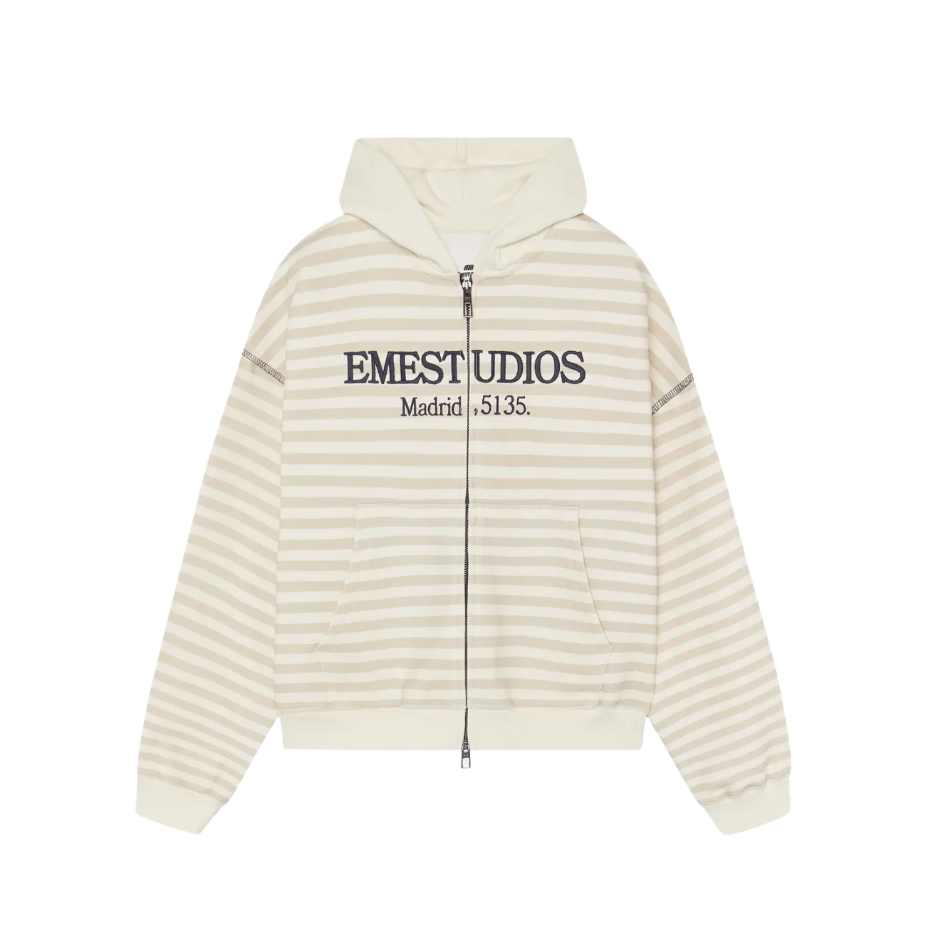 Poleron Eme Studios Capri Off Sand Full Zip