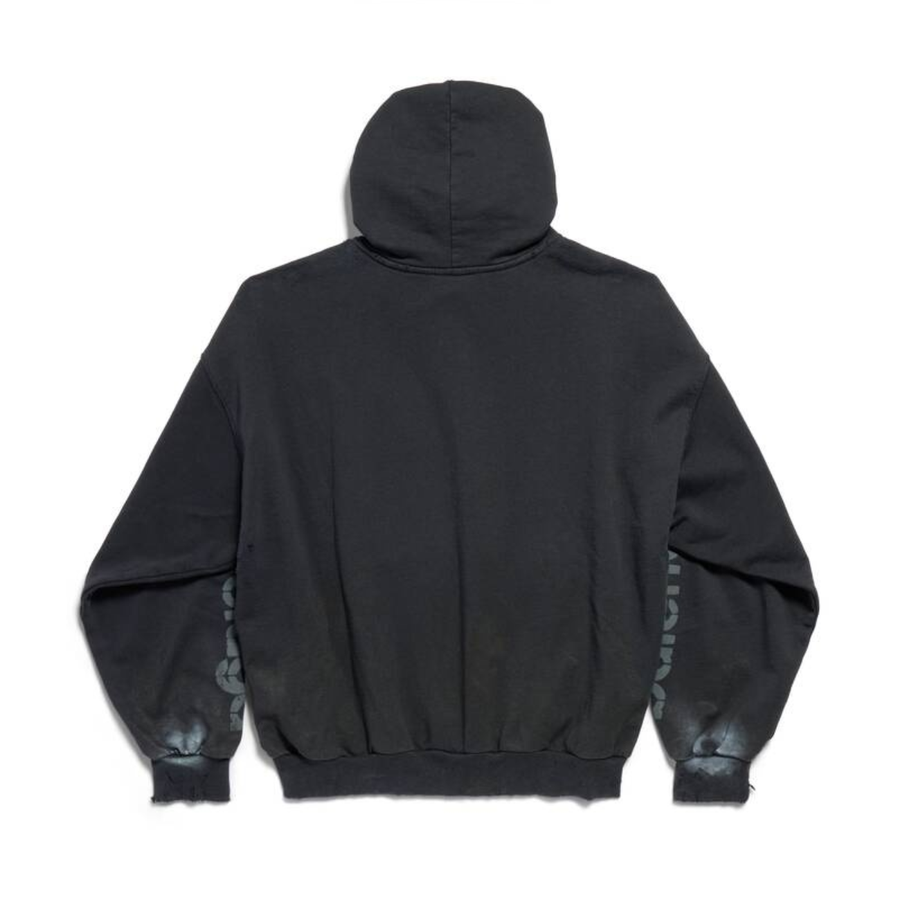 Poleron Balenciaga 3b Stencil Hoodie Medium Fit Black