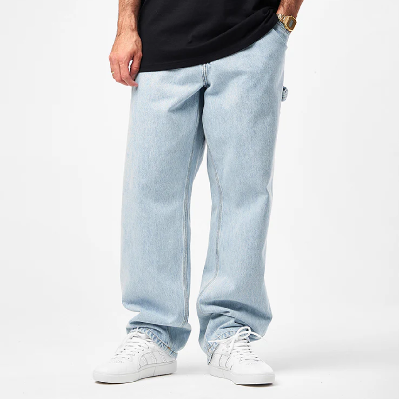 Pantalon Carhartt WIP Single Knee Blue