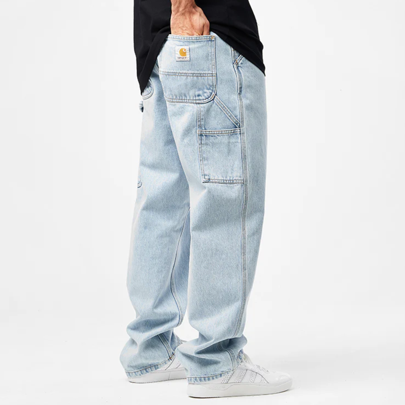 Pantalon Carhartt WIP Single Knee Blue