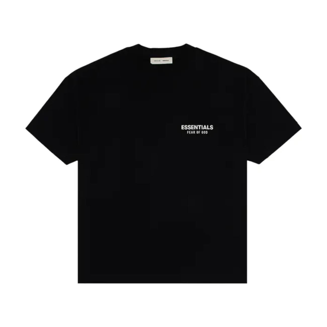 Polera Essentials Jet Black Classic Fit SS25