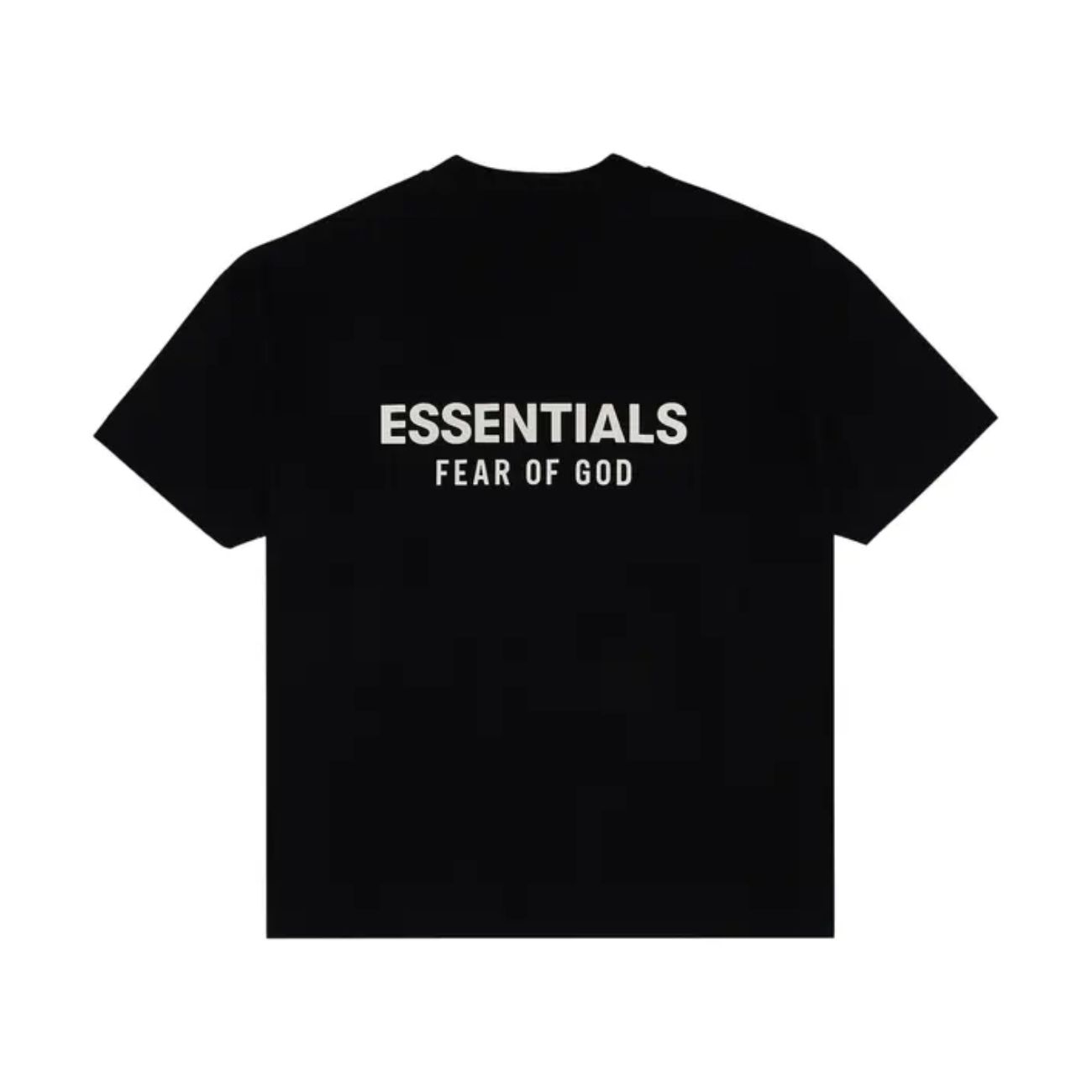 Polera Essentials Jet Black Classic Fit SS25