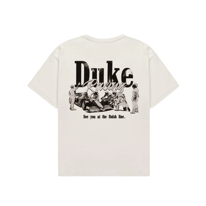 Polera Duke+Dexter DR Grey Pit Stop Vintage White