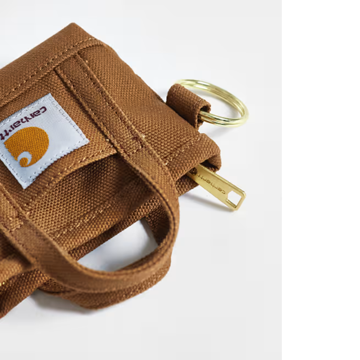 Llavero Carhartt WIP Mini Tote Bag Hamilton Brown