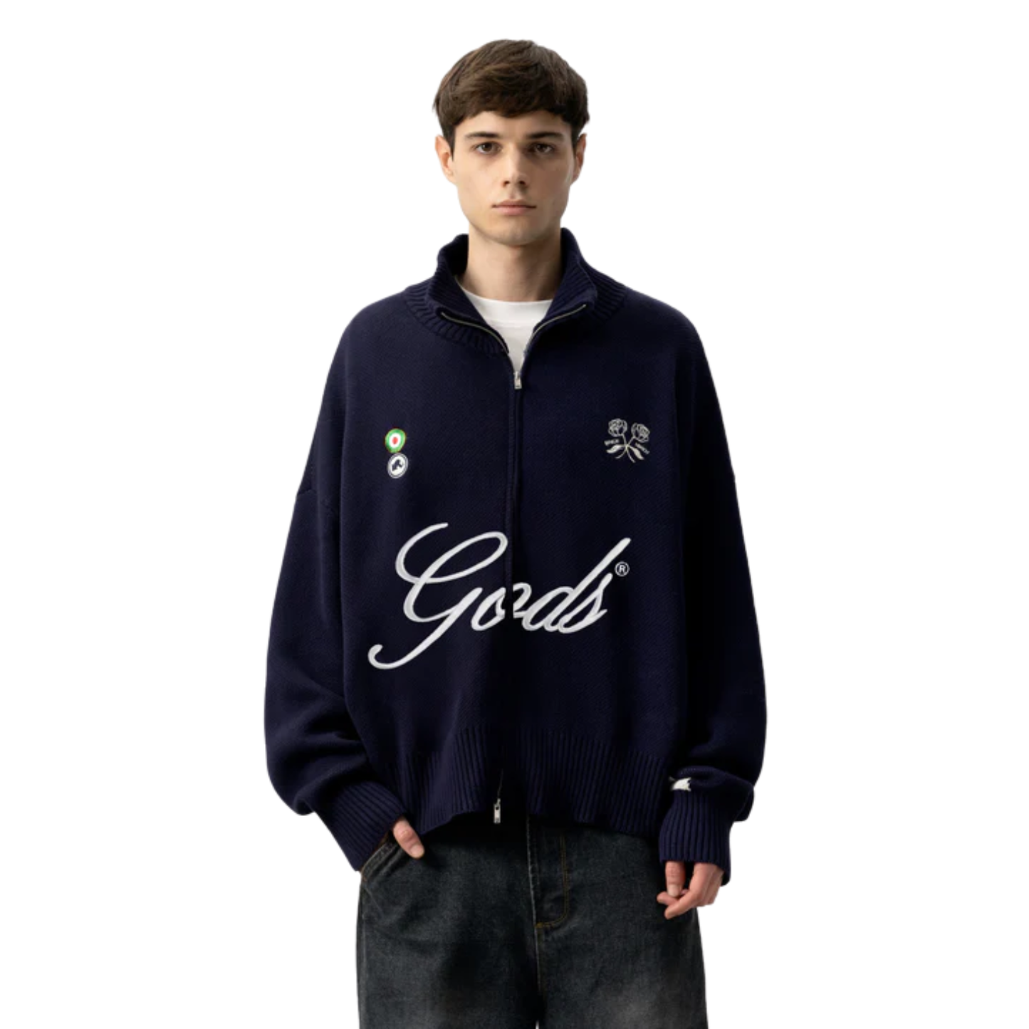 Sweater Gods Brand FC Zipper Navy