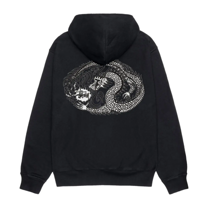 Poleron Stussy Mosaic Dragon Pig Dyed Black - XXL