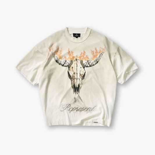 Polera Represent British Cowboys Washed Ecru