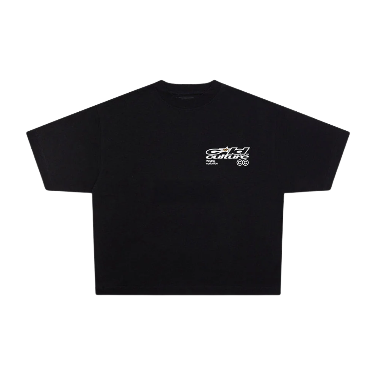 Polera Cold Culture Playing Worldwide Black