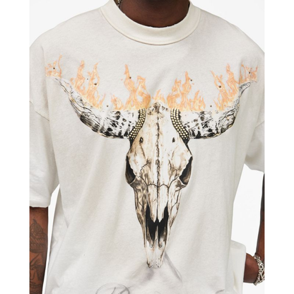 Polera Represent British Cowboys Washed Ecru