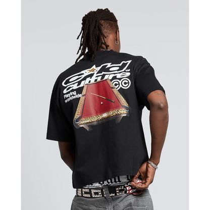 Polera Cold Culture Playing Worldwide Black