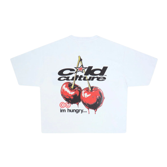 Polera Cold Culture Cherry White
