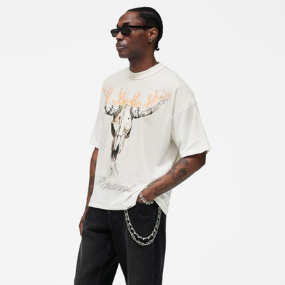 Polera Represent British Cowboys Washed Ecru