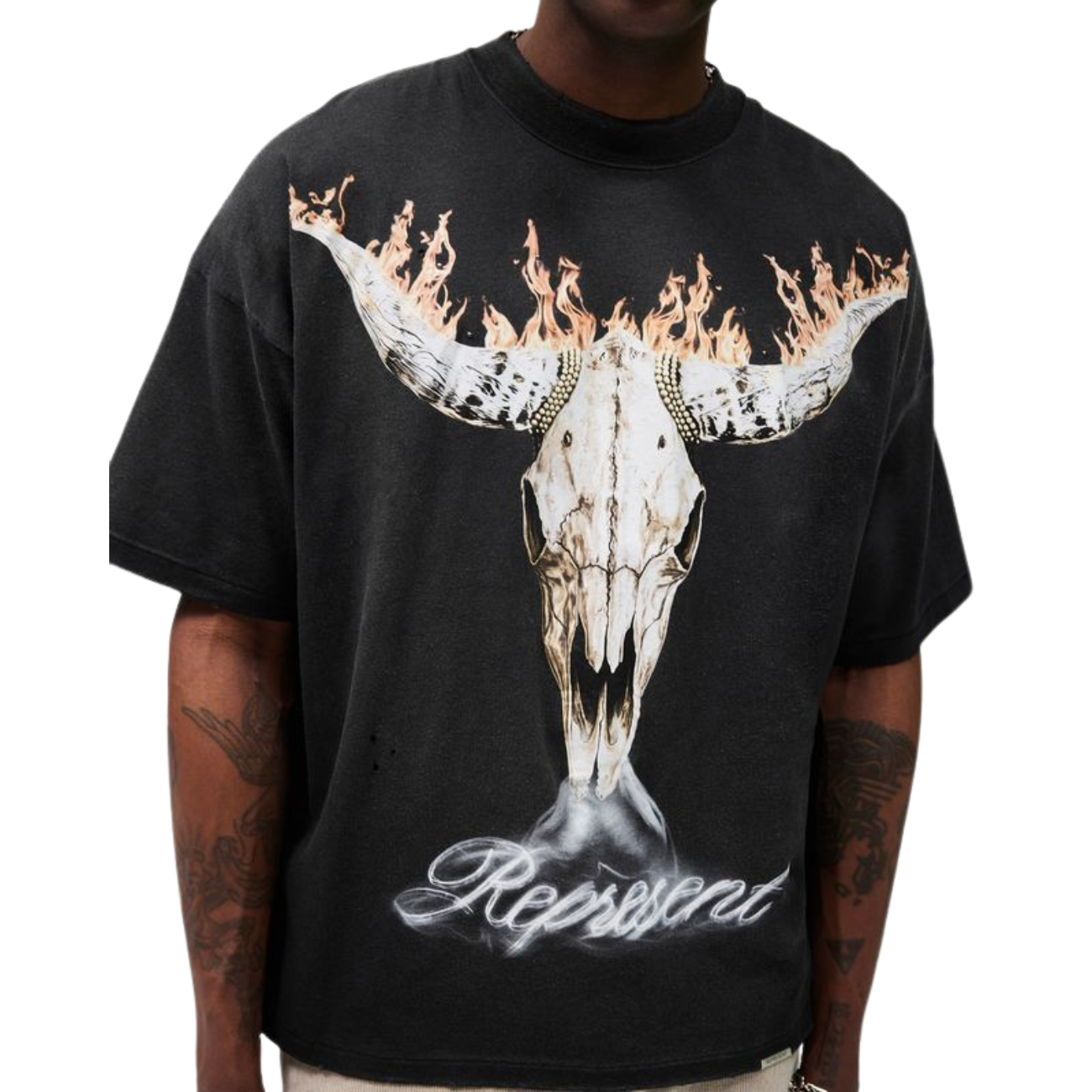 Polera Represent British Cowboys Stained Black