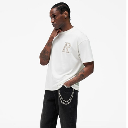 Polera Represent Western Initial Flat White