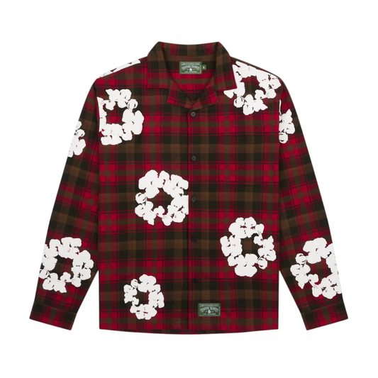 Camisa Denim Tears Cotton Wreath Pajama Red