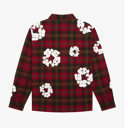 Camisa Denim Tears Cotton Wreath Pajama Red