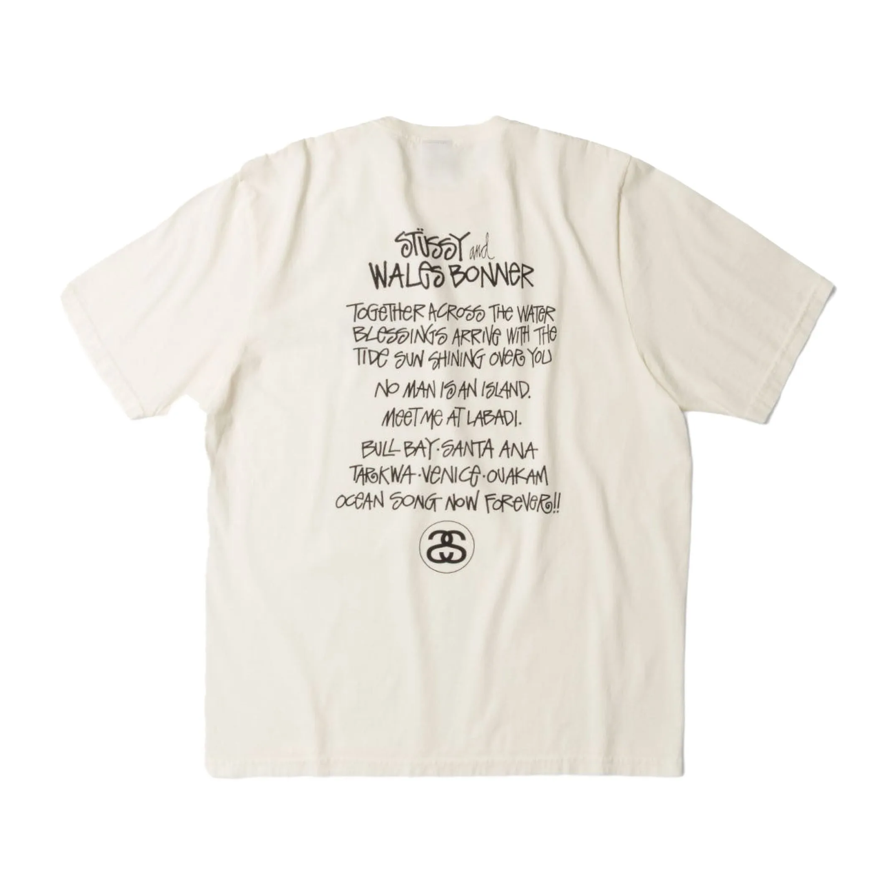 Polera Stüssy x Wales Bonner Ocean Song Ivory
