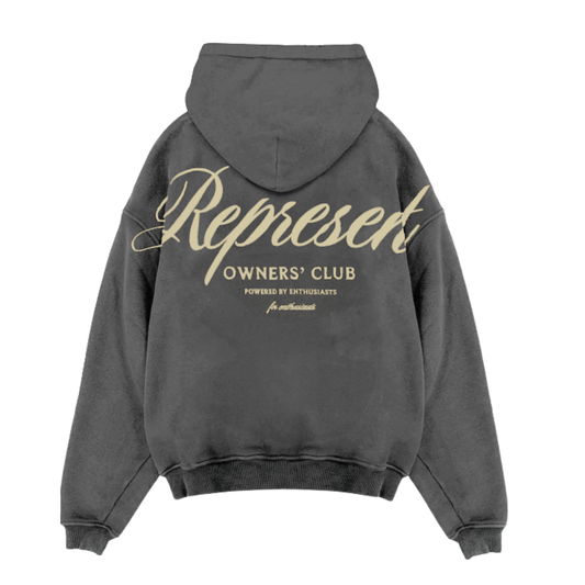 Poleron Represent Owners Club Script Vintage Grey