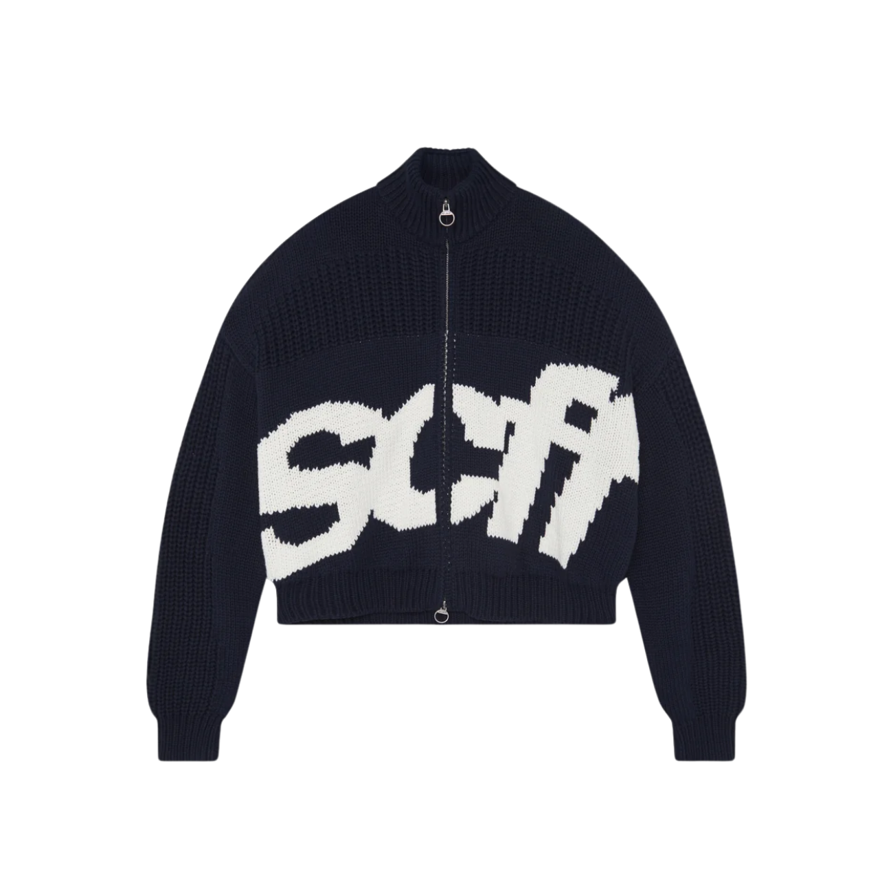 Sweater Scuffers SCFF Knit Zipper Blue