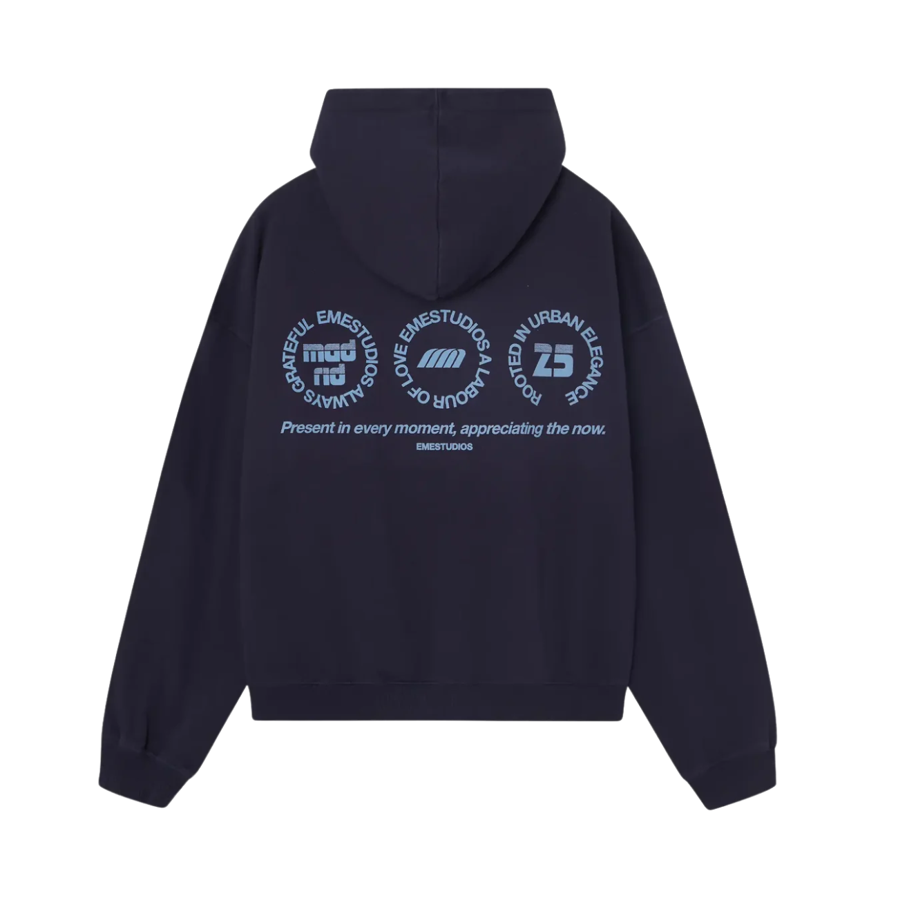 Poleron Eme Studios Stamp Navy Oversized