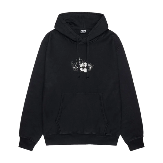 Poleron Stussy Mosaic Dragon Pig Dyed Black - XXL