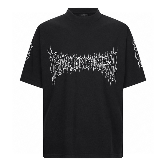 Polera Balenciaga Distressed Large Fit - Talla 1