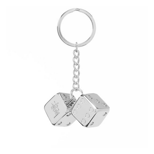 Llavero Stussy Dice Silver