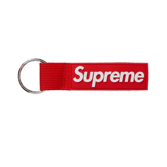 Llavero Supreme Webbing rojo FW20