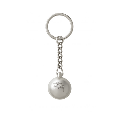 Llavero Stussy Ball 8 Silver