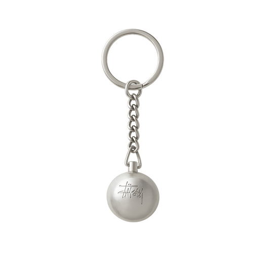 Llavero Stussy Ball 8 Silver