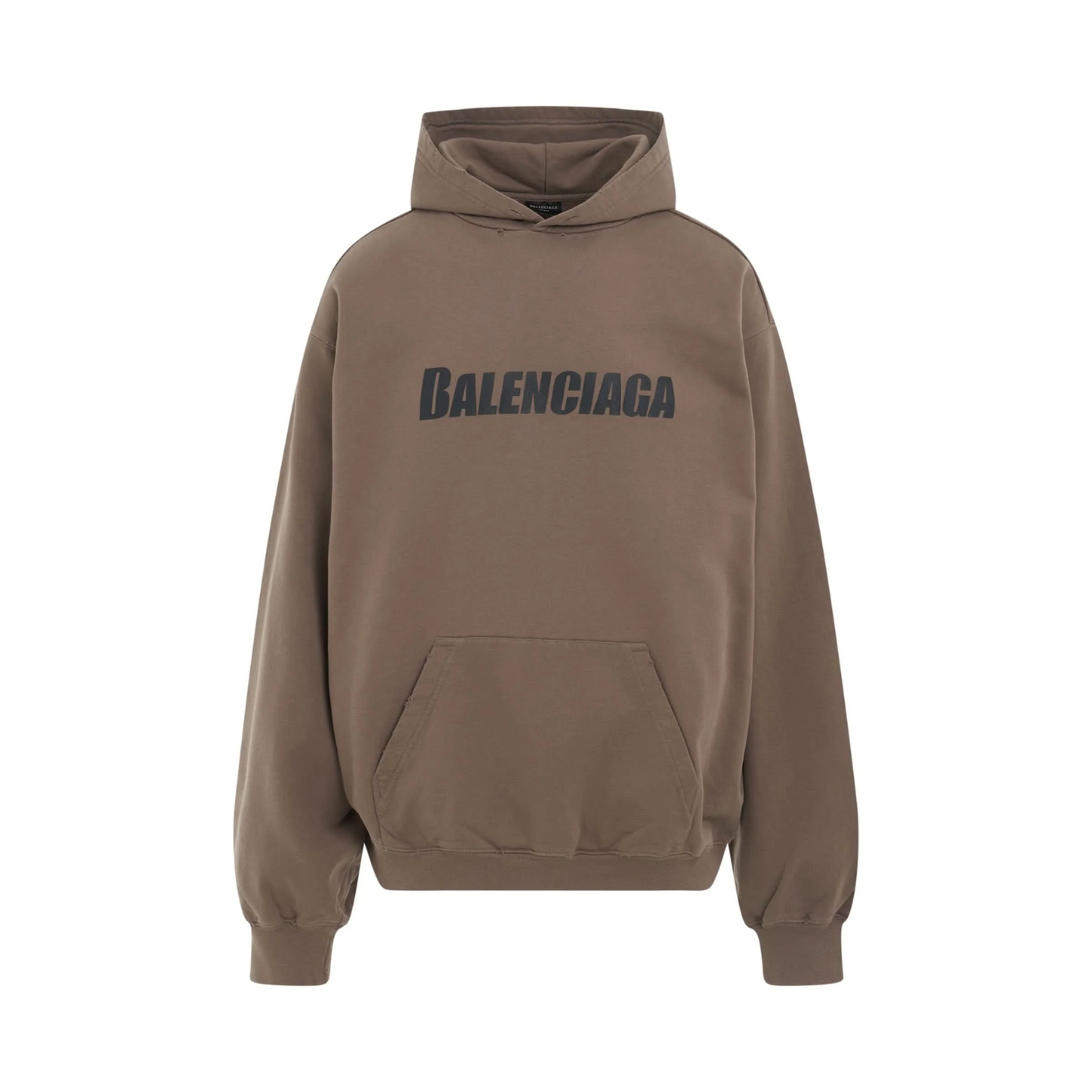 Poleron Balenciaga Destroyed Logo Taupe - Talla M