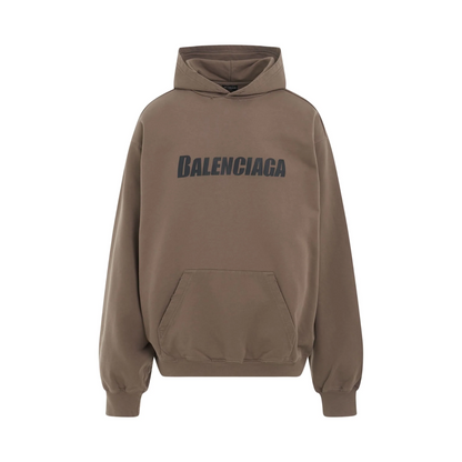 Poleron Balenciaga Destroyed Logo Taupe - Talla M