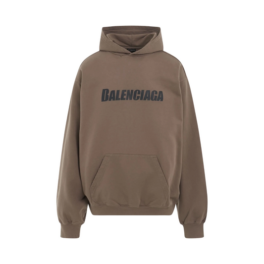 Poleron Balenciaga Destroyed Logo Taupe - Talla M