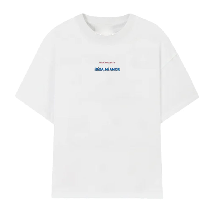 Polera Nude Mi Amor White
